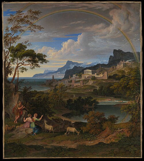 Heroic Landscape with Rainbow, 1824, Joseph Anton Koch