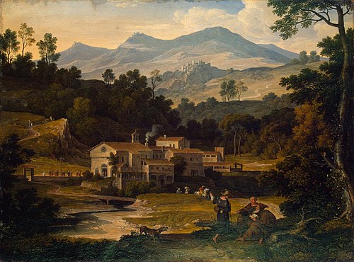 Monastery of San Francesco di Civitella in the Sabine Mountains, 1812, Joseph Anton Koch