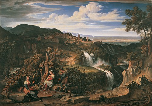 The Waterfalls of Tivoli near Rome, , Joseph Anton Koch