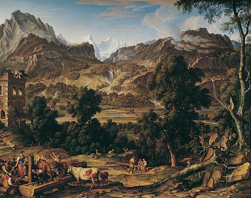 Das Berner Oberland, 1815, Joseph Anton Koch