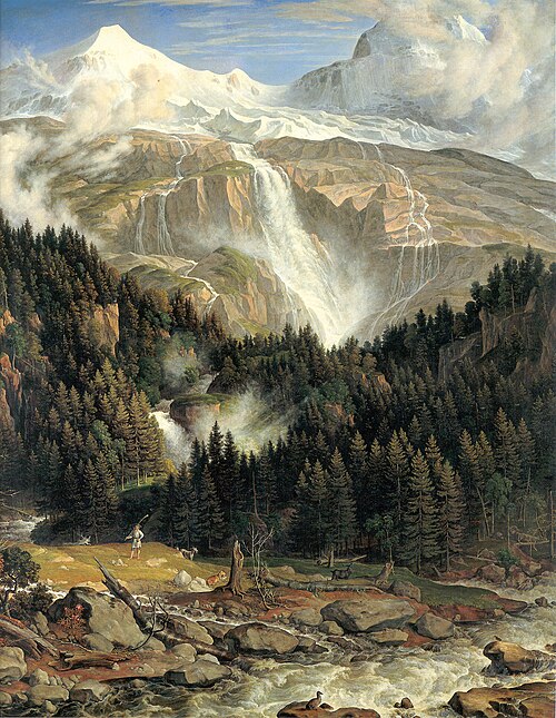 Chutes du Schmadribach, 1821, Joseph Anton Koch