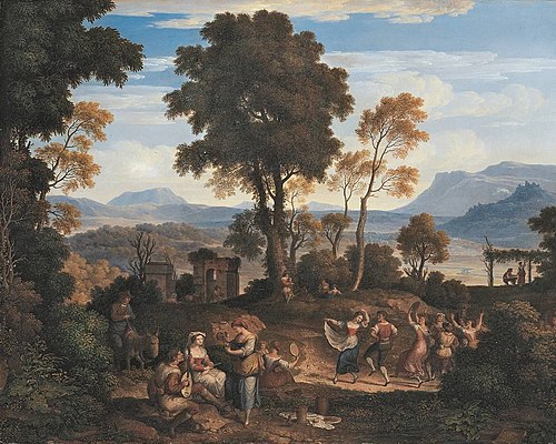 Winzerfest bei Olevano, 1812, Joseph Anton Koch