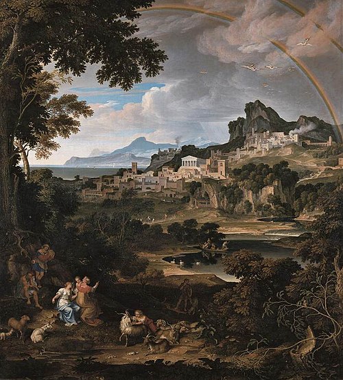 Paysage héroïque avec arc-en-ciel, 1812, Joseph Anton Koch