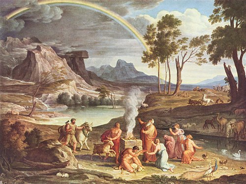 Landscape with Noah, Offering a Sacrifice of Gratitude, 1803, Joseph Anton Koch