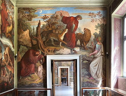 The beginning of the poem: Dante and Virgil, , Joseph Anton Koch