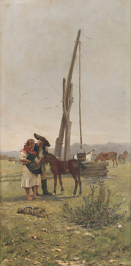Pri studni, 1890, Jaroslav Věšín