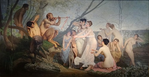 Nymphes et satyres, 1888, Charles Delort