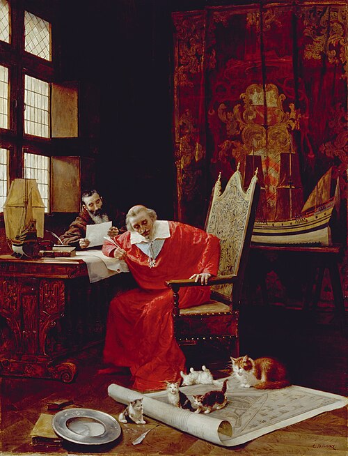 Le père Joseph, le cardinal Richelieu et ses chats, , Charles Delort