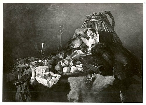 Nature morte au dindon, 1876, Albert Hertel