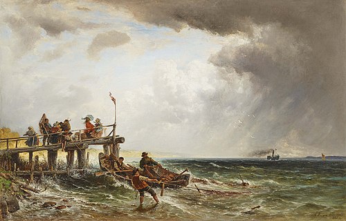 Aufziehendes Gewitter am Starnberger See, 1874, Albert Kappis