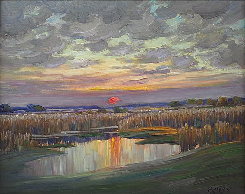 Sunset at the Lake, 1925, Albert König