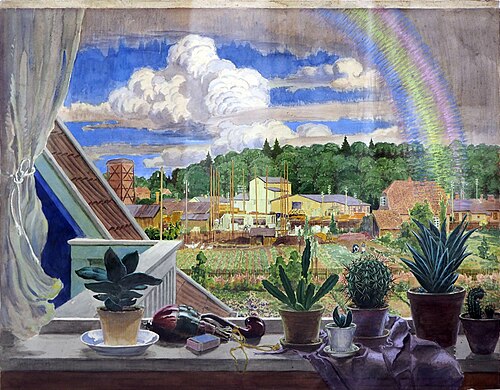 Blick aus dem Fenster, 1927, Albert König