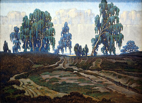 Birken in der Heide, 1930, Albert König
