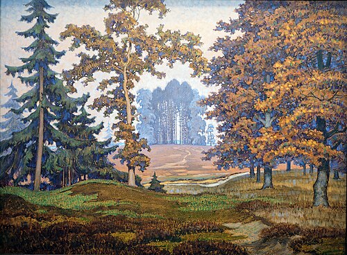Baumgruppen in der Heide, 1930, Albert König
