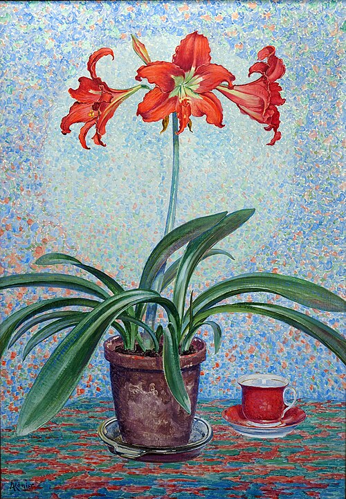 Amaryllis mit roter Tasse, 1943, Albert König