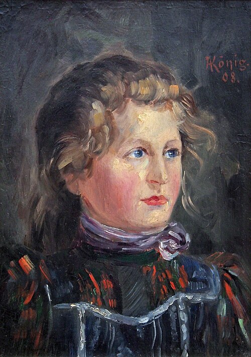 Bildnis eines jungen Mädchens, 1908, Albert König