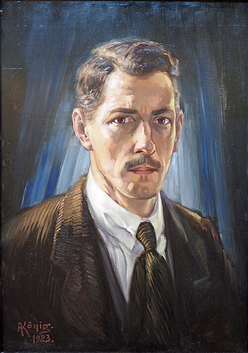Self-portrait, 1923, Albert König