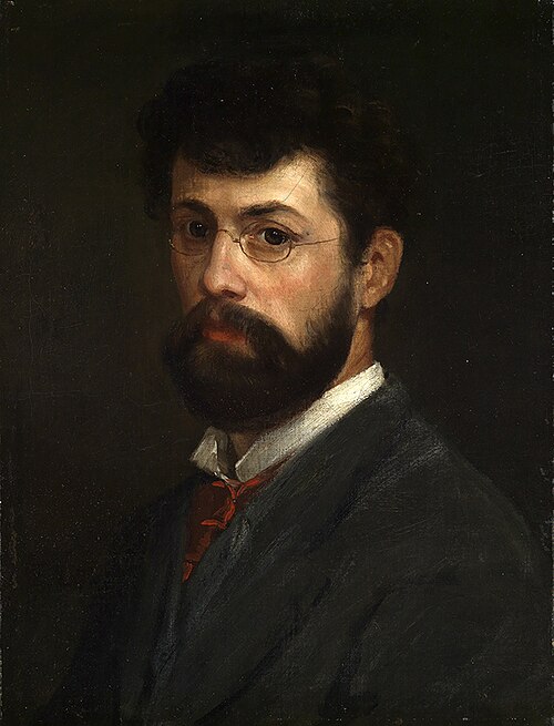 Selbstbildnis, 1878, Albert Lang