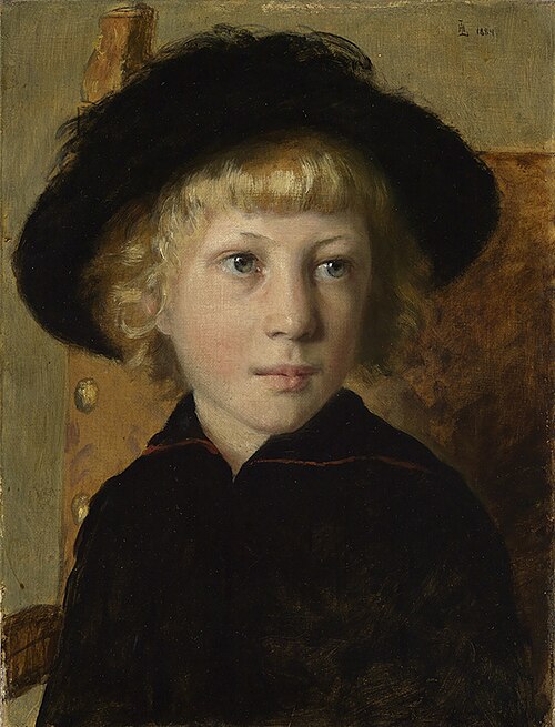 Kinderbildnis, 1884, Albert Lang