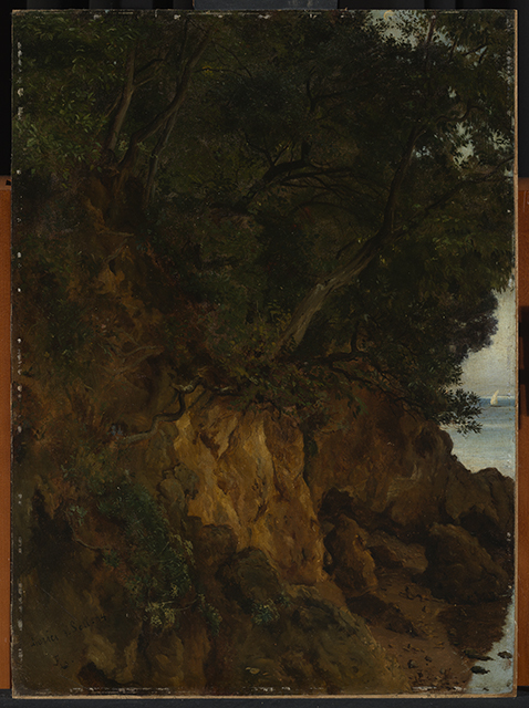 Ufer bei Lerici, 1874, Albert Lang