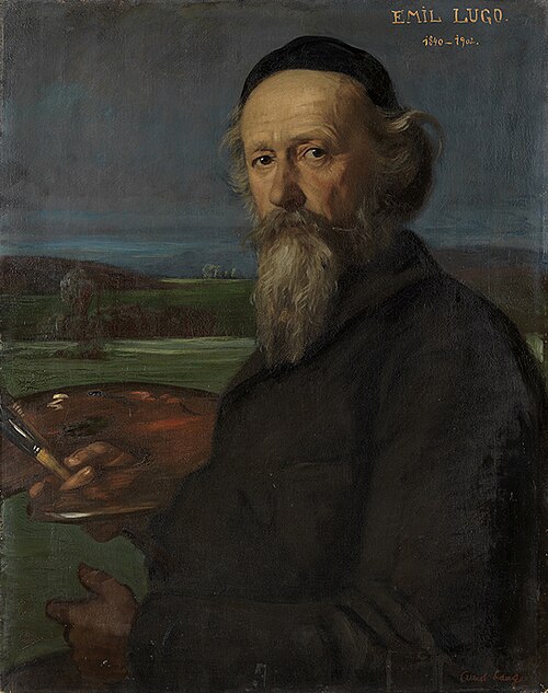 Bildnis des Malers Emil Lugo, 1897, Albert Lang