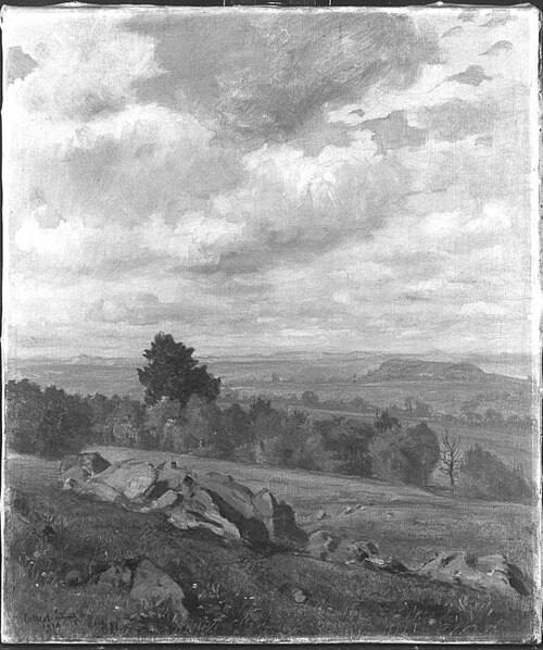 Rhönlandschaft im Herbst, 1910, Albert Lang