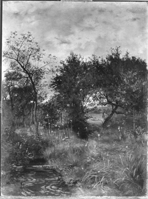 Sommerlandschaft (Deutsche Sommerlandschaft), 1873, Albert Lang