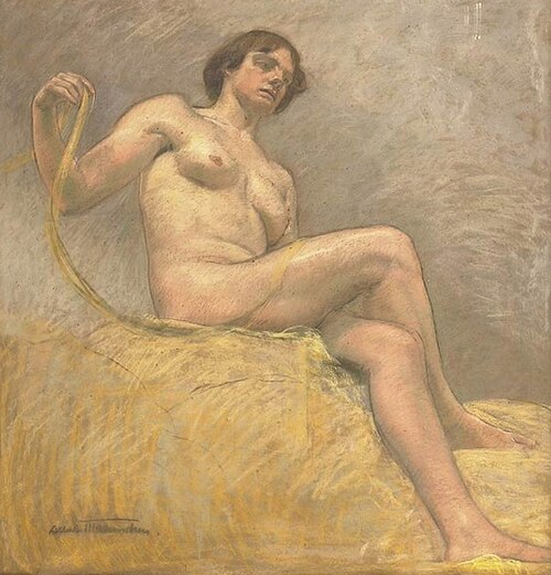 Mädchen in Wolken No. 4, , Albert Maennchen