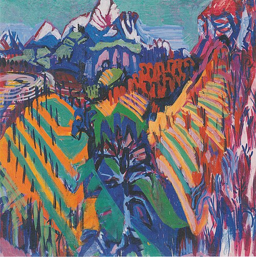 Rebberge im Tessin, 1925, Albert Müller