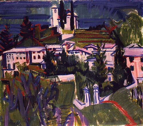 Houses in Obino, 1924, Albert Müller