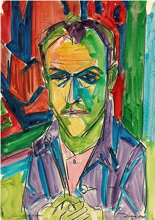 Bildnis Hermann Scherer, 1924, Albert Müller