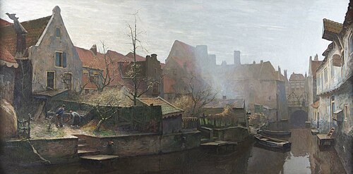 View of the Westsingel and the Sprengel in Amersfoort, 1902, Hendrik Jan Wolter