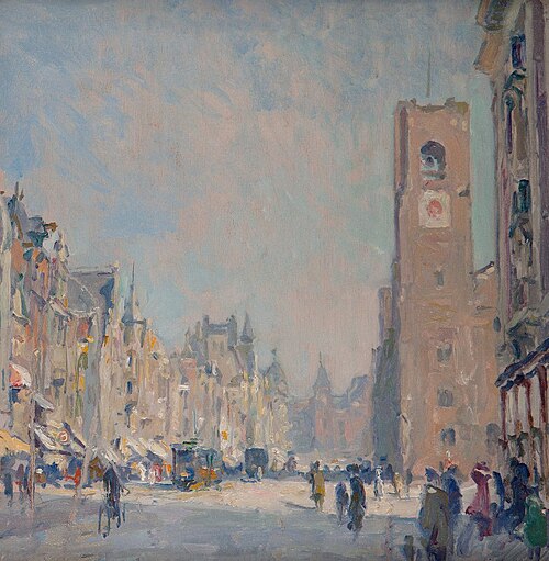 Amsterdam (Damrak), 1919, Hendrik Jan Wolter