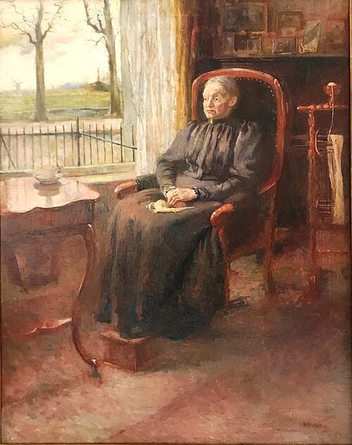 Portret Johanna Louiza Lorie (1846-1928), 1910, Hendrik Jan Wolter