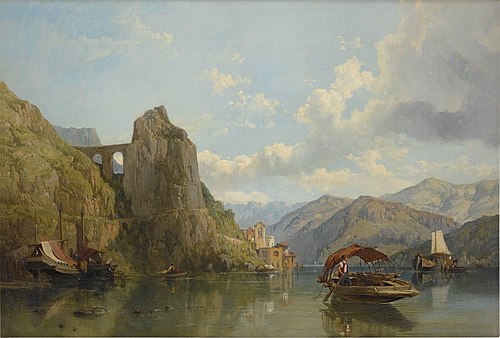 Near Loggio, on Lake Lugano, , George Clarkson Stanfield