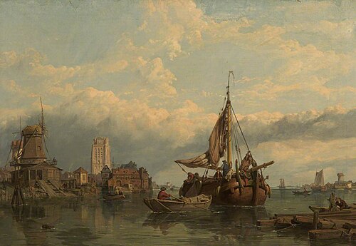 Shipping on the Maas, 1862, George Clarkson Stanfield