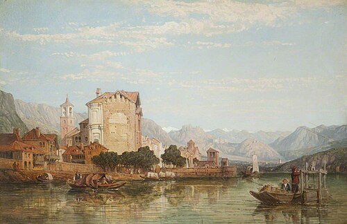 Anglers on Lake Maggiore, , George Clarkson Stanfield