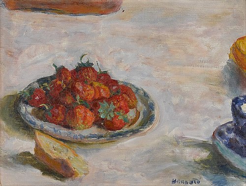 Strawberry plate, 1922, Pierre Bonnard