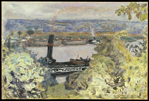 Tugboat on the Seine, 1919, Pierre Bonnard