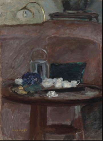 Le thé, bouquet de violettes, 1907, Pierre Bonnard