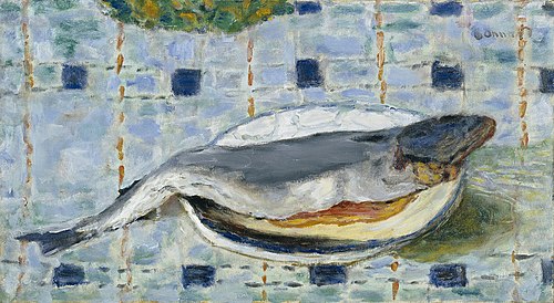 Poisson sur une assiette, 1921, Pierre Bonnard