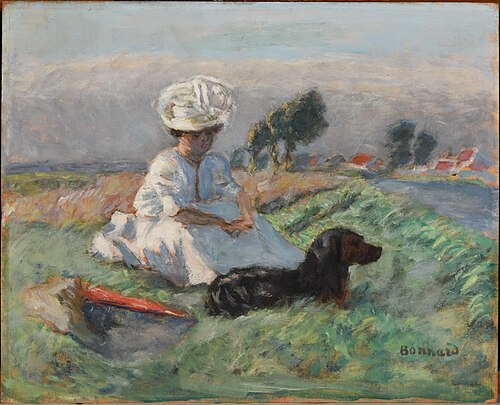 La femme au chien, 1906, Pierre Bonnard