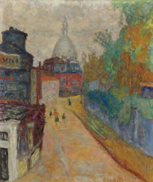 RUE À MONTMARTRE, LE SACRÉ-COEUR, 1905, Pierre Bonnard