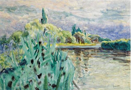 BORD DE RIVIÈRE - LA SEINE, 1928, Pierre Bonnard