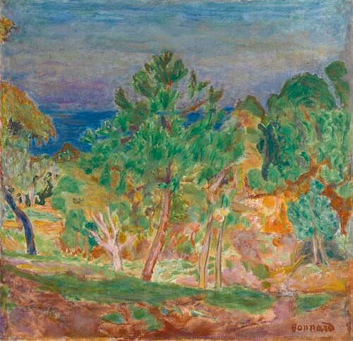 BORDS DE SEINE OR PAYSAGE ENSOLEILLÉ, 1921, Pierre Bonnard