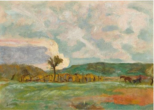 CAMPAGNE. LE LABOUR, 1909, Pierre Bonnard