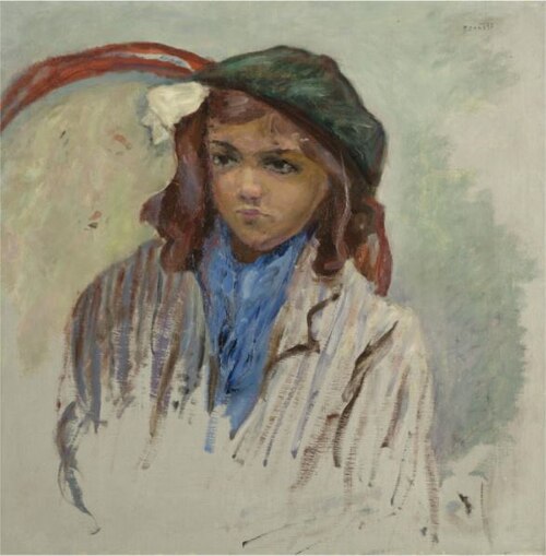 FILLETTE AU BÉRET VERT, 1910, Pierre Bonnard