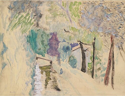 LA ROUTE, PAYSAGE AU CANNET, 1940, Pierre Bonnard