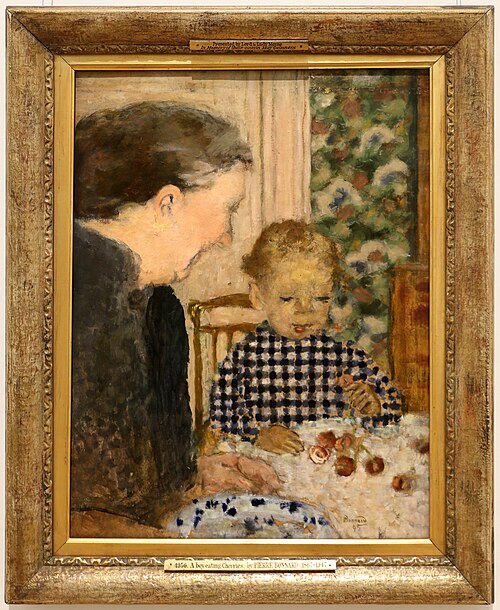 ragazzo che mangia le ciliegie, 1895, Pierre Bonnard