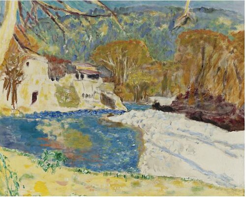 PAYSAGE BLANC À LA RIVIÈRE, 1916, Pierre Bonnard